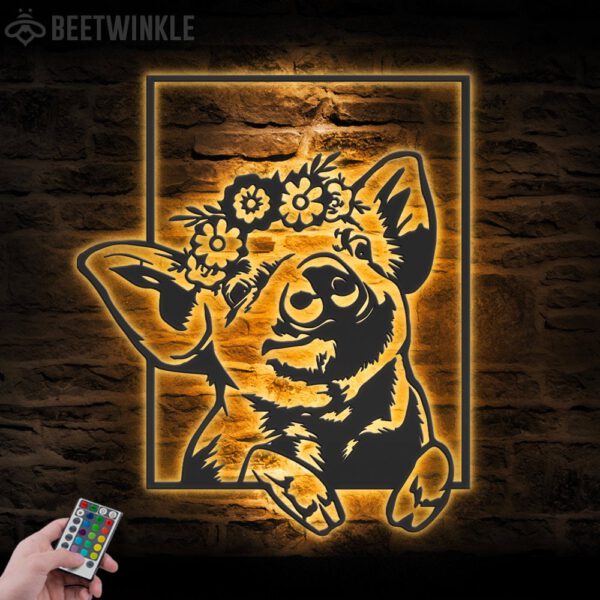 Funny-Pig-Farmhouse-Metal-Wall-Art-LED-Light-6-1