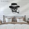 Gangter-Sugar-Skull-Cigar-Metal-Wall-Art-LED-Light-4