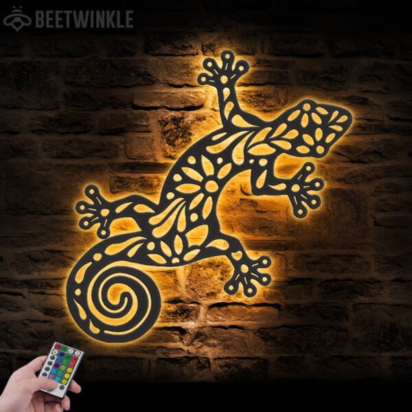 Gecko-Metal-Wall-Art-LED-Light-7