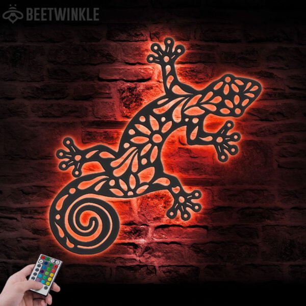 Gecko-Metal-Wall-Art-LED-Light-8