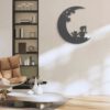 Girl-And-Cat-Angle-Wing-On-The-Moon-Metal-Wall-Art-with-LED-Light-7