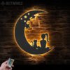 Girl-And-Cat-On-The-Moon-Metal-Wall-Art-with-LED-Light-8-1