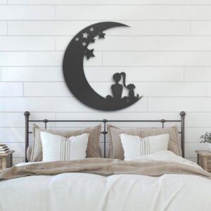 Girl-And-Dog-On-The-Moon-Metal-Wall-Art-with-LED-Light-2-1