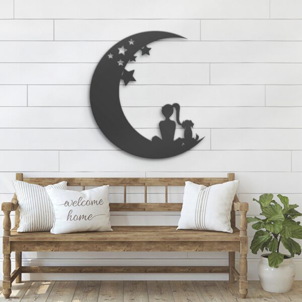 Girl-And-Dog-On-The-Moon-Metal-Wall-Art-with-LED-Light-8-1