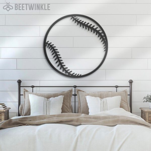 Girl-Baseball-Ball-Metal-Wall-Art-LED-Light-3