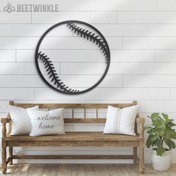 Girl-Baseball-Ball-Metal-Wall-Art-LED-Light-8