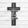 God-Faith-Cross-Metal-Wall-Art-LED-Light