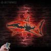 Great-White-Shark-Metal-Wall-Art-LED-Light-2