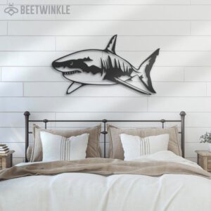 Great-White-Shark-Metal-Wall-Art-LED-Light-3