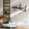 Great-White-Shark-Metal-Wall-Art-LED-Light-5