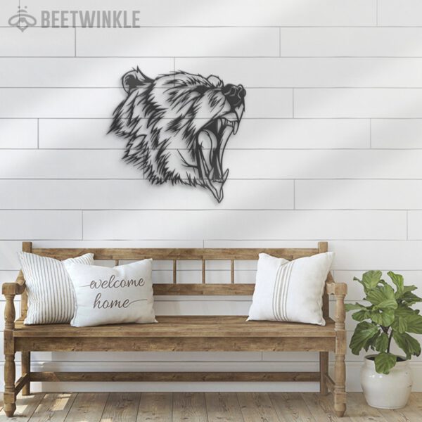 Grizzly-Bear-Metal-Wall-Art-LED-Light-10