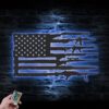 Gun-American-Flag-Metal-Wall-Art-LED-Light-8