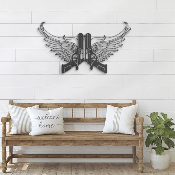 Gun-With-Wings-Metal-Wall-Art-LED-Light-8