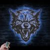 Halloween-Wolf-Angry-Metal-Wall-Art-LED-Light