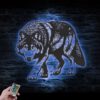 Halloween-Wolf-Metal-Wall-Art-LED-Light