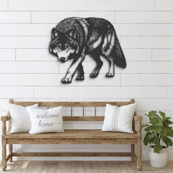 Halloween-Wolf-Metal-Wall-Art-LED-Light-6