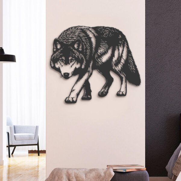 Halloween-Wolf-Metal-Wall-Art-LED-Light-8