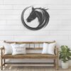 Head-Horse-Circle-Metal-Wall-Art-LED-Light-4