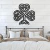 Heart-Celtic-Knot-Shamrock-Metal-Wall-Art-LED-Light-3