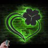 Heart-Shamrock-Metal-Wall-Art-LED-Light-5