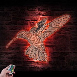 Hummingbird-Metal-Wall-Art-LED-Light-2-1