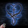 Infinity-Cross-Heart-Metal-Wall-Art-LED-Light