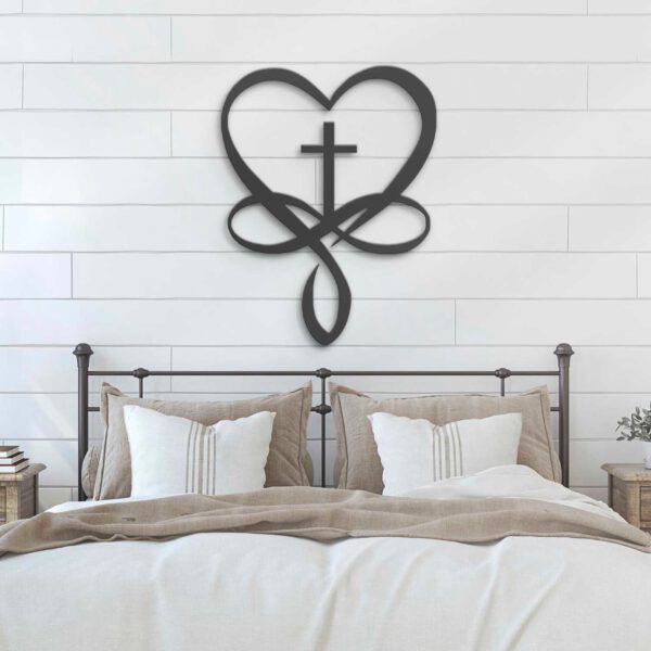 Infinity-Cross-Heart-Metal-Wall-Art-LED-Light-2