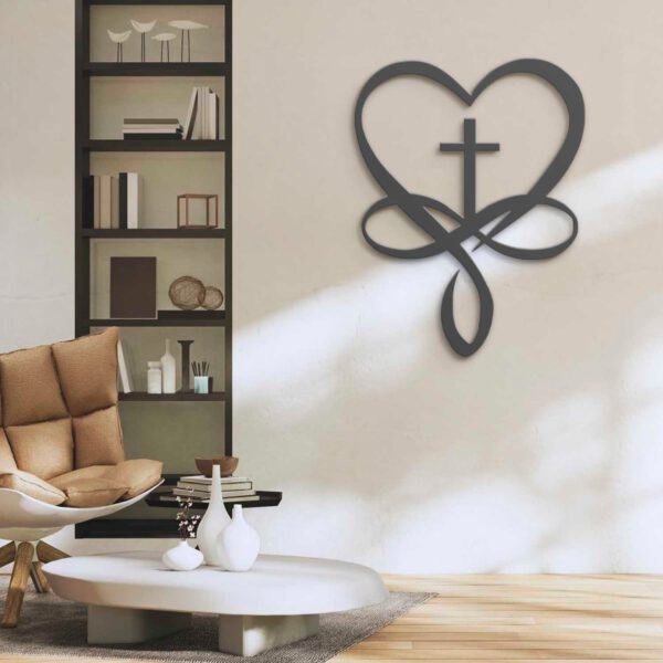 Infinity-Cross-Heart-Metal-Wall-Art-LED-Light-5