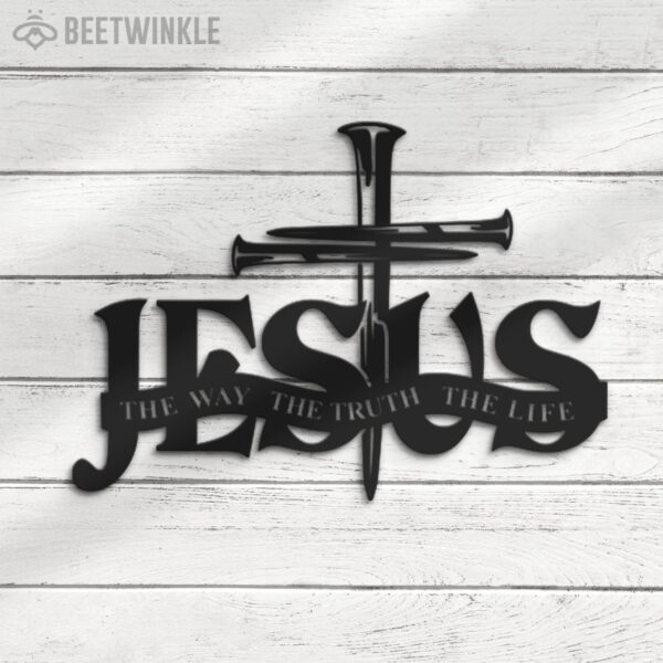 Jesus-The-Way-The-Truth-The-Life-Metal-Wall-Art-LED-Light-5