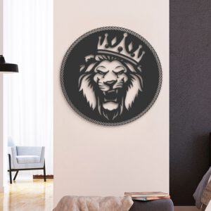 King-Lion-Metal-Wall-Art-LED-Light-2