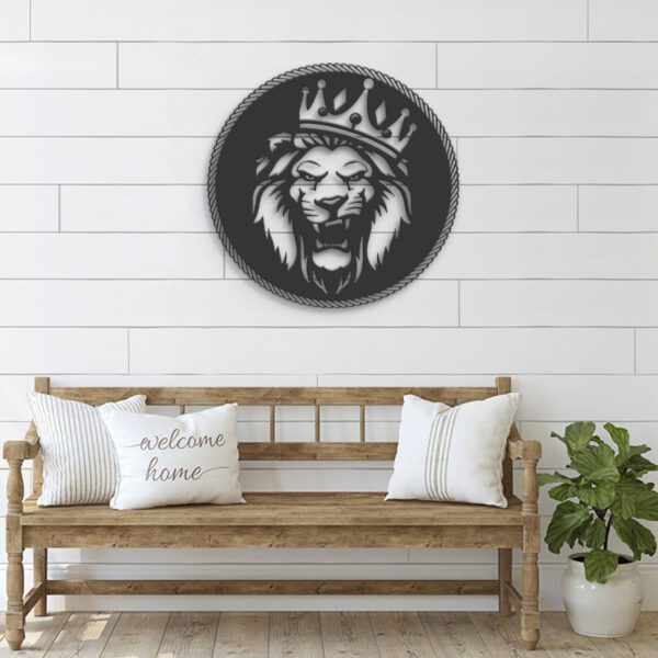 King-Lion-Metal-Wall-Art-LED-Light-4