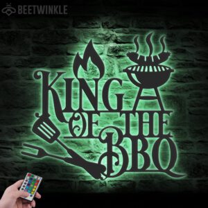 King-Of-The-BBQ-Metal-Wall-Art-LED-Light-2