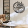 Lighthouse-Compass-Metal-Wall-Art-LED-Light-8