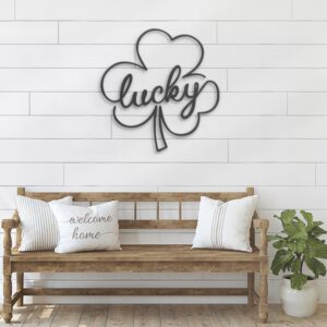 Lucky-Shamrock-Metal-Wall-Art-LED-Light-3-1