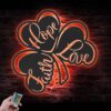 Lucky-Shamrock-Metal-Wall-Art-LED-Light-3