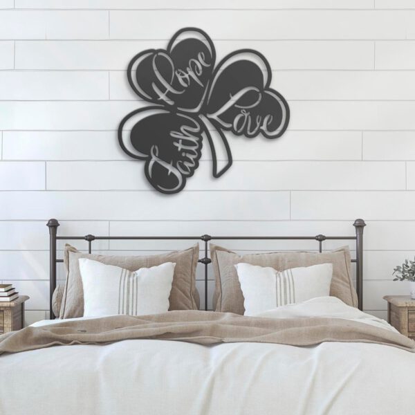 Lucky-Shamrock-Metal-Wall-Art-LED-Light-5