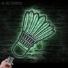 Man-Badminton-Ball-Metal-Wall-Art-LED-Light-5