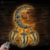 Moon-Dream-Catcher-Metal-Wall-Art-LED-Light-5