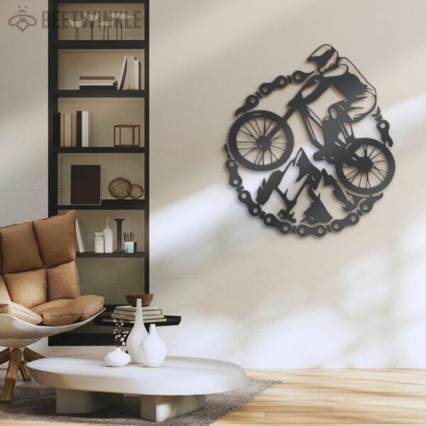 Mountain-Bike-Metal-Wall-Art-LED-Light-1