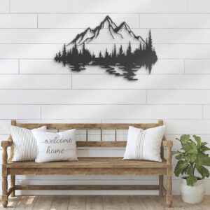 Nature-Mountain-Forest-Metal-Wall-Art-LED-Light-2-2