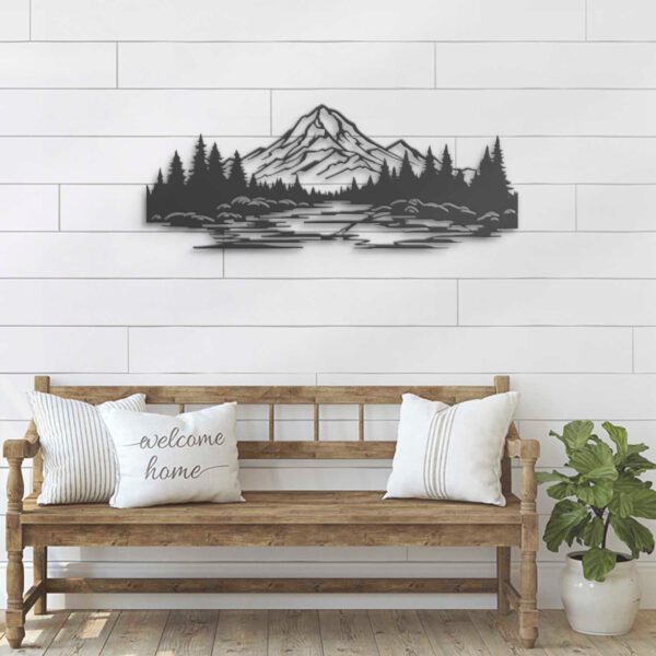 Nature-Mountain-Forest-Metal-Wall-Art-LED-Light-4