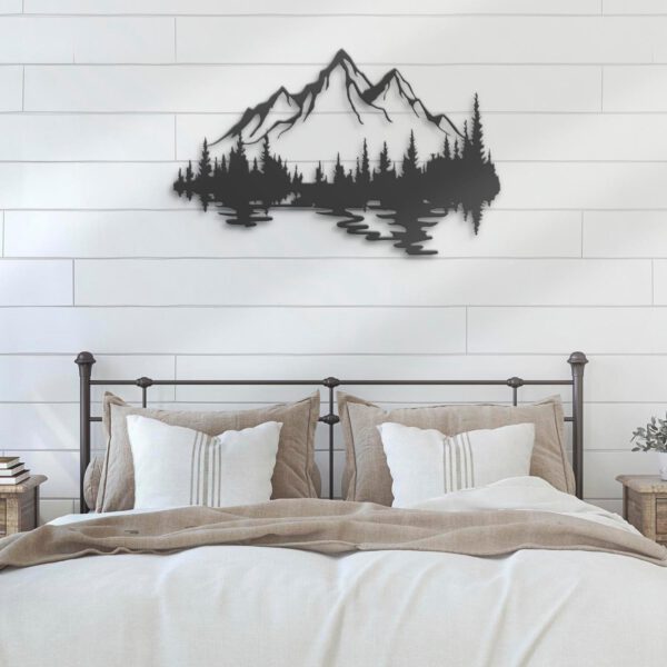 Nature-Mountain-Forest-Metal-Wall-Art-LED-Light-6-2