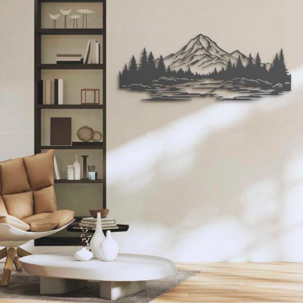 Nature-Mountain-Forest-Metal-Wall-Art-LED-Light-7