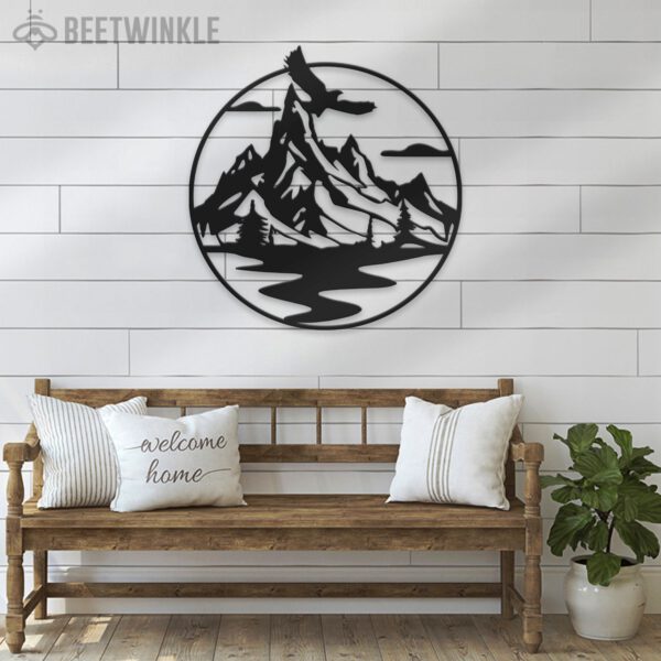 Nature-Mountain-Lake-Life-Metal-Wall-Art-LED-Light-12