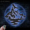 Nature-Mountain-Lake-Life-Metal-Wall-Art-LED-Light-8