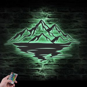 Nature-Mountain-Range-Metal-Wall-Art-LED-Light-3-1