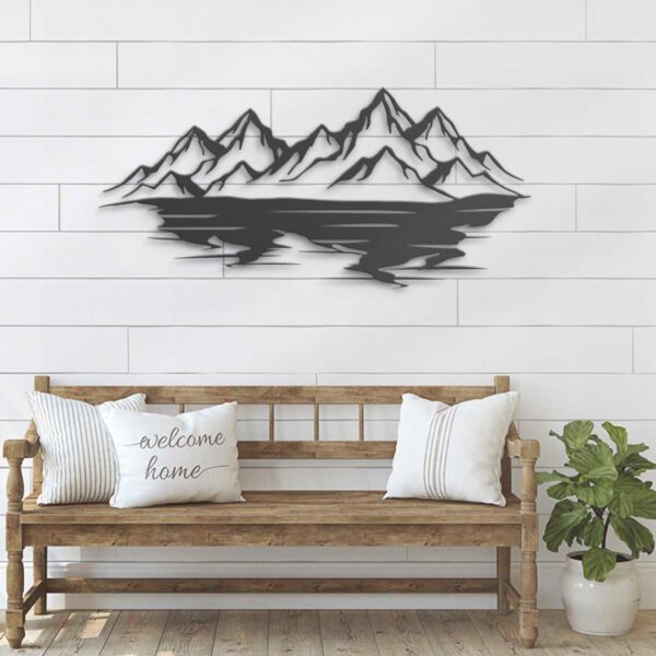 Nature-Mountain-Range-Metal-Wall-Art-LED-Light-4