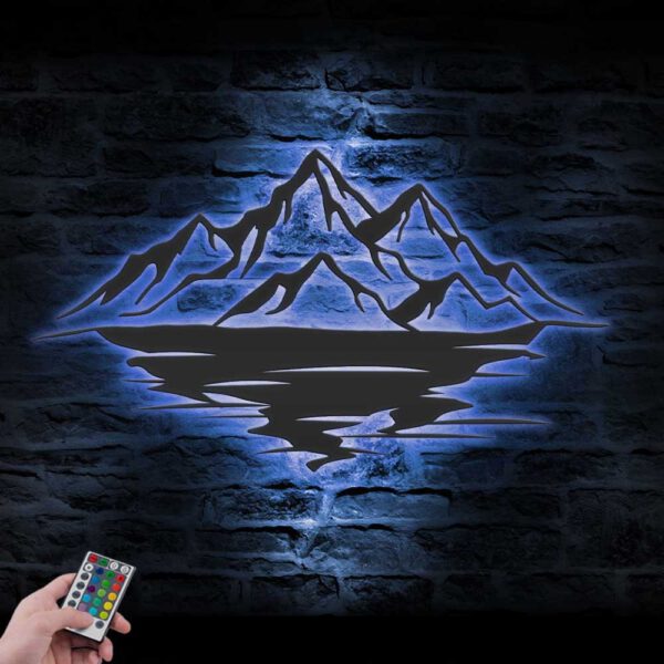 Nature-Mountain-Range-Metal-Wall-Art-LED-Light-5-1