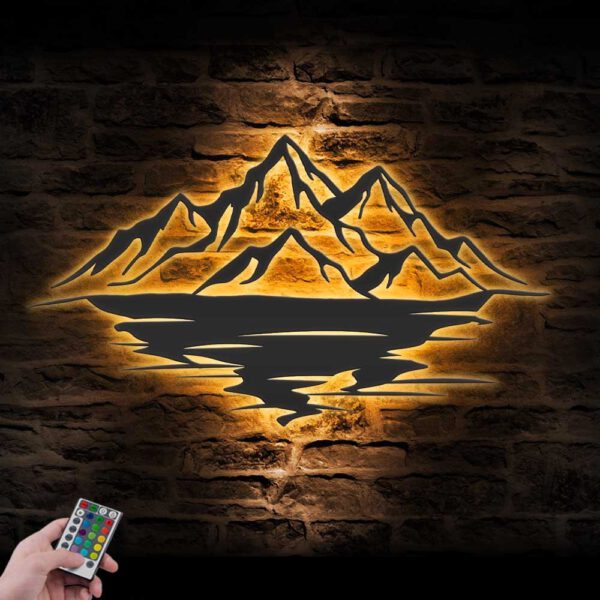 Nature-Mountain-Range-Metal-Wall-Art-LED-Light-8-1