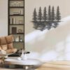 Nature-Wispy-Pine-Tree-Lake-Metal-Wall-Art-LED-Light-4